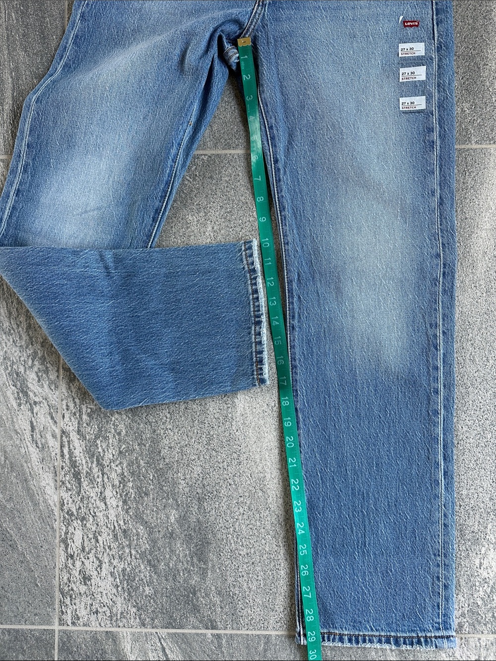 NWT Levi’s 501 Curve Jeans 27x30 High Rise Straight Leg Button Fly Stretch Denim - Picture 13 of 14